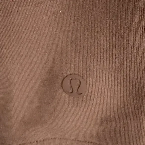 Lululemon Sweatshirt Mens Large Brown City Sweat Hoodie Pullover Sweater LM3AUPS Sweaters
